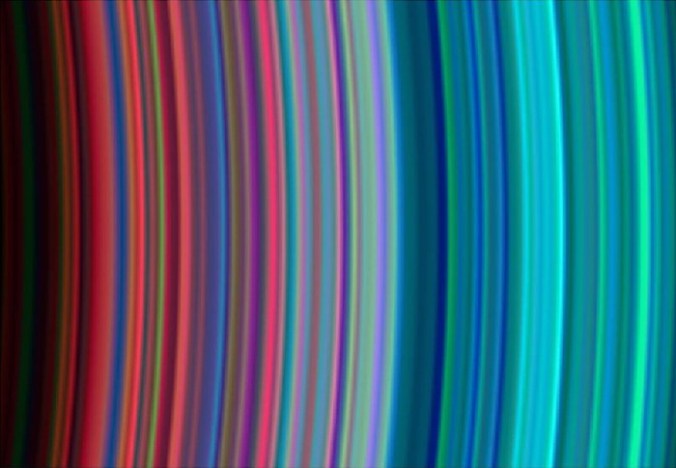 Saturn in Sagittarius infrared rings 