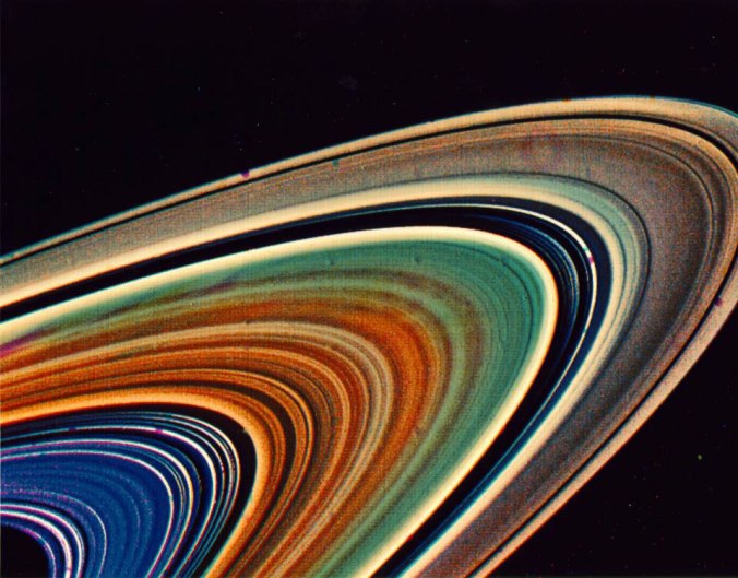 Saturn in Sagittarius ultraviolet rings