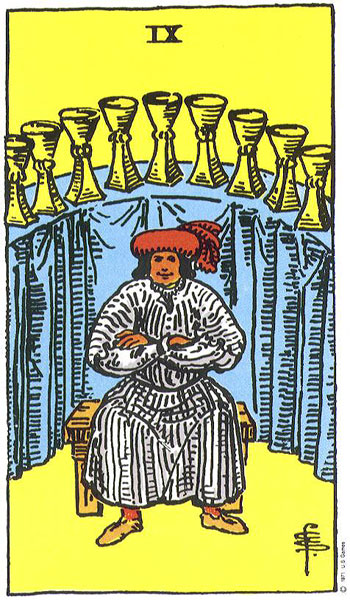 Second Decan of Pisces 9 of Cups