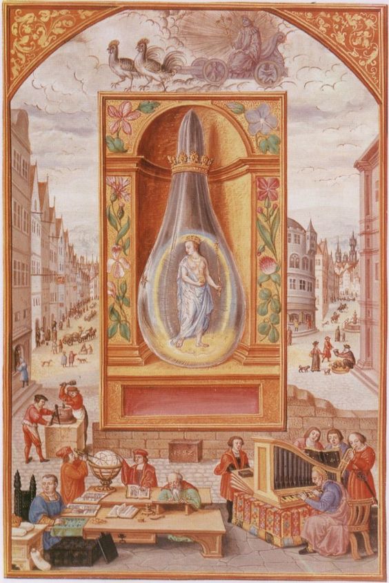 Splendor Solis Mercury flask