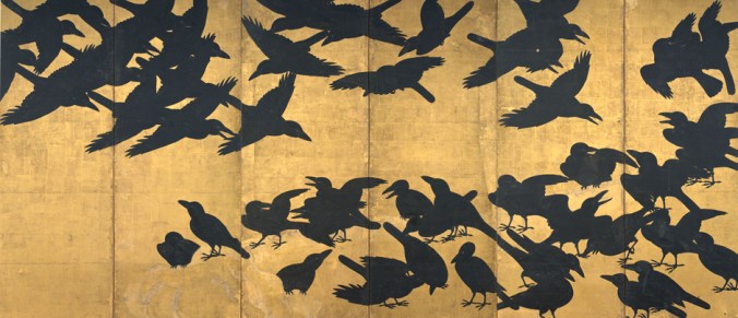 Crow Screen, Asian Art Museum