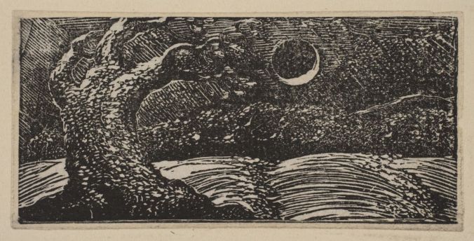 William Blake blasted tree and moon