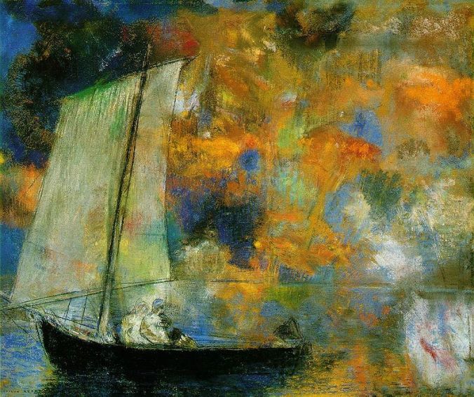 Odilon Redon flower-clouds