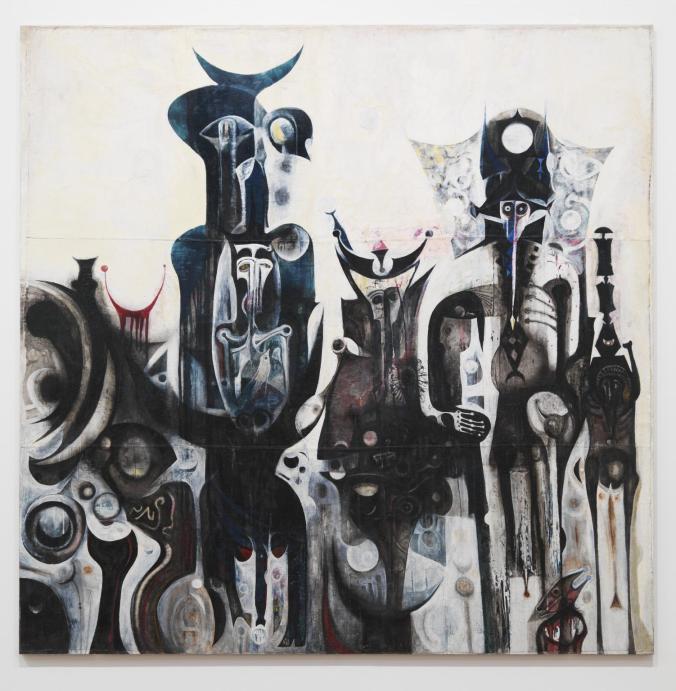 Reborn Sounds of Childhood Dreams I 1961-5 by Ibrahim El-Salahi born 1930