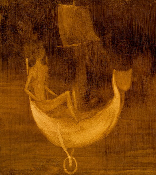 Remedios Varo-Personaje-En-Lancha-1957