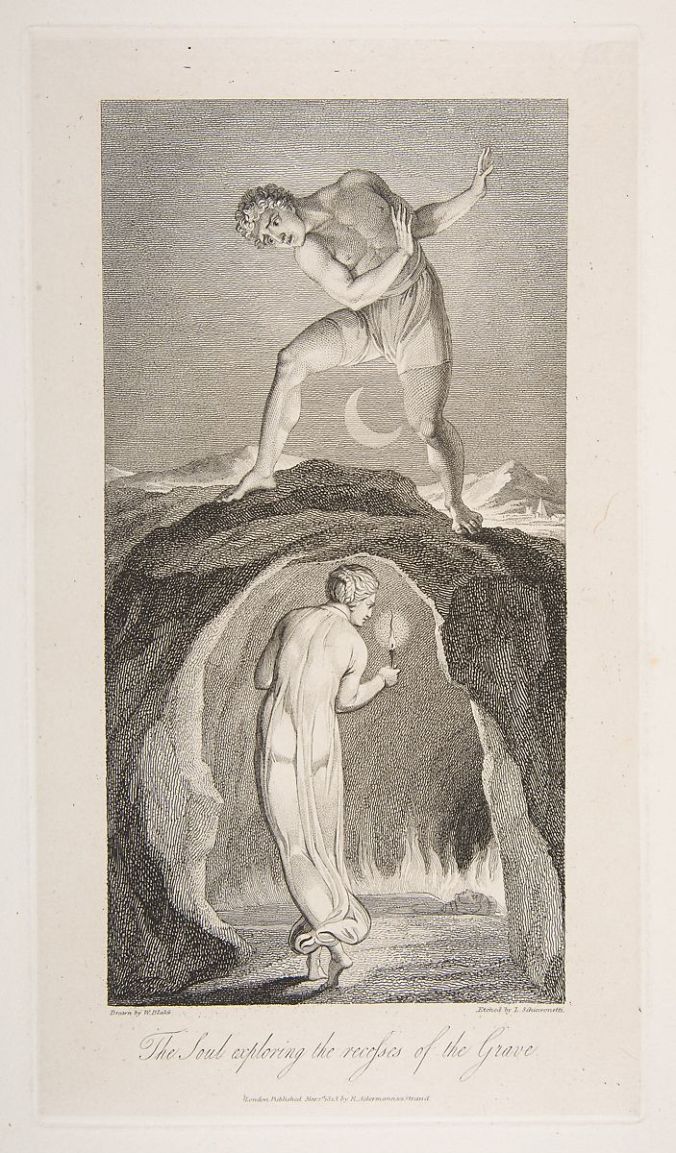 william blake the soul exploring the recesses of the grave